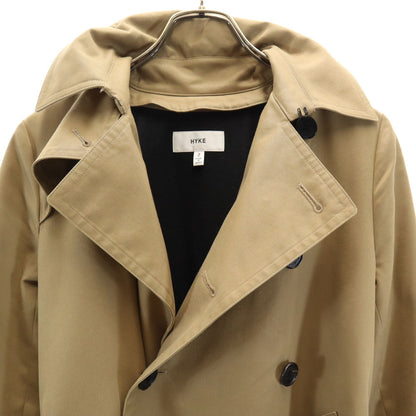 HYKE Beige Trench Coat w/ Wool Liner Size 2