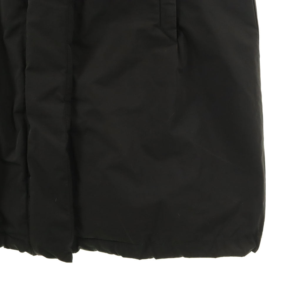WOOLRICH Fox Fur Down Coat Black Size S