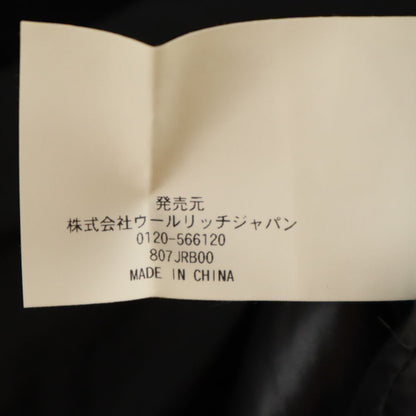 WOOLRICH Fox Fur Down Coat Black Size S