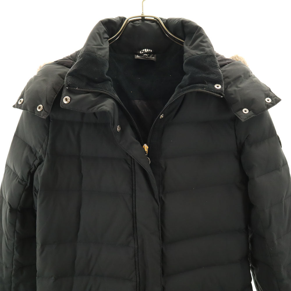 Emporio Armani Charcoal Black Down Coat Size M