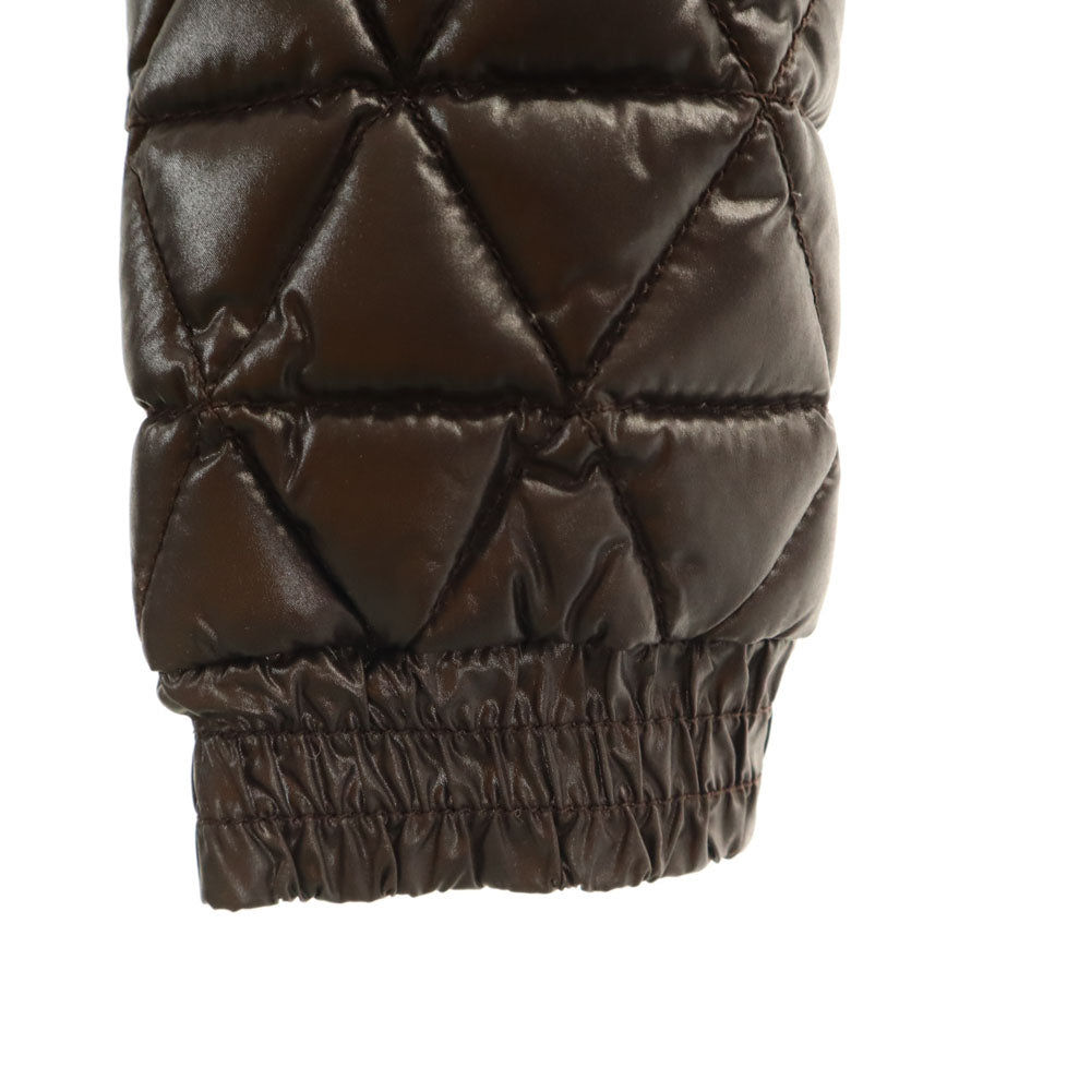 DUVETICA Quilted Down Coat Brown Size 38
