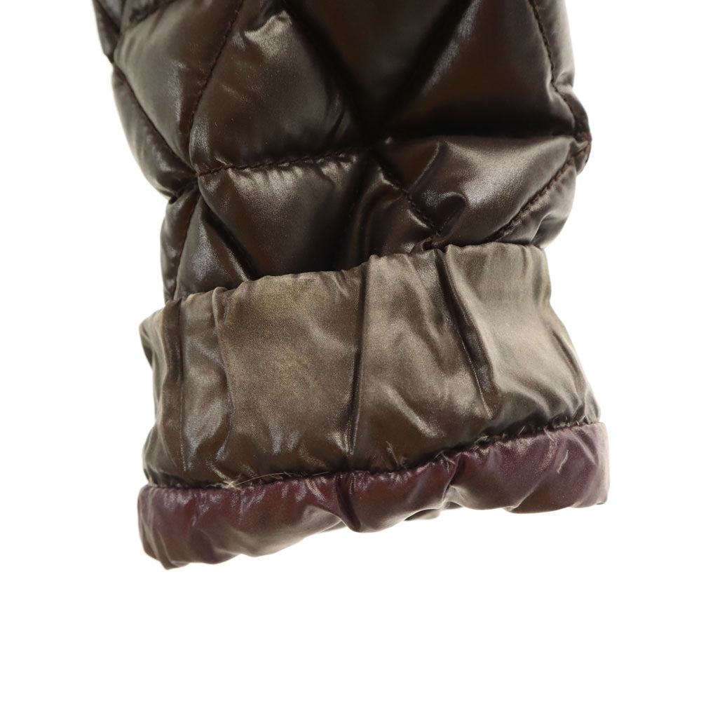 DUVETICA Quilted Down Coat Brown Size 38