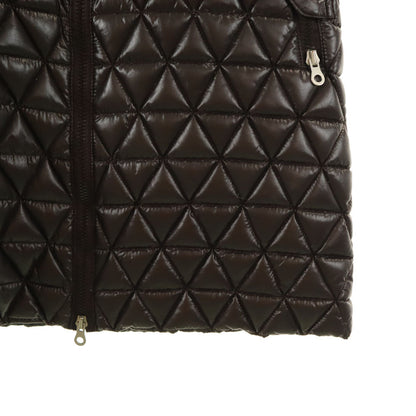 DUVETICA Quilted Down Coat Brown Size 38