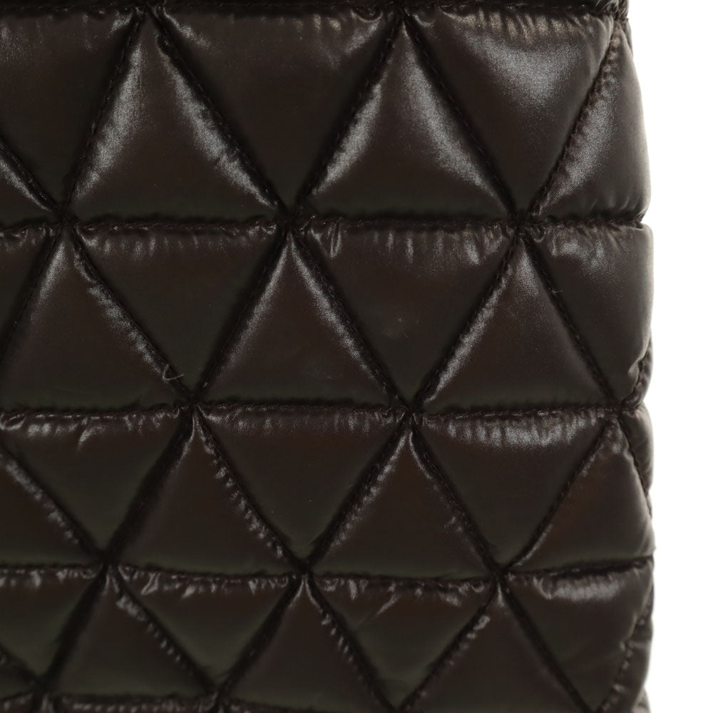 DUVETICA Quilted Down Coat Brown Size 38