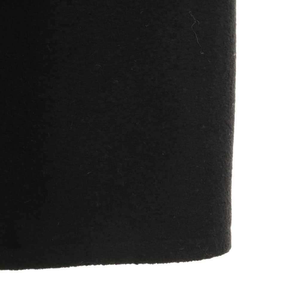 JIL SANDER NAVY Collarless Coat Black Size 34