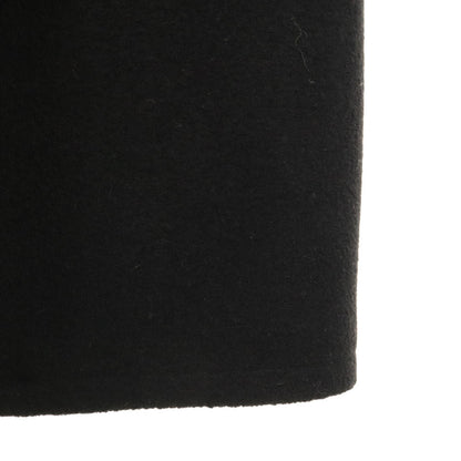 JIL SANDER NAVY Collarless Coat Black Size 34