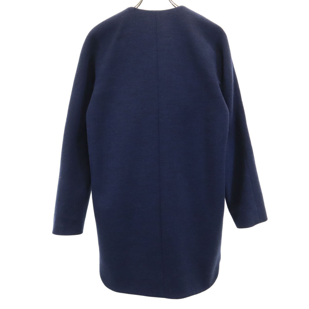 BALENCIAGA Coat Navy Size 34