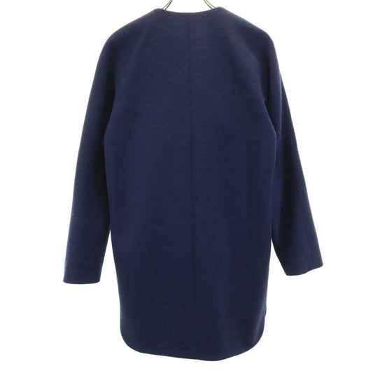 BALENCIAGA Coat Navy Size 34