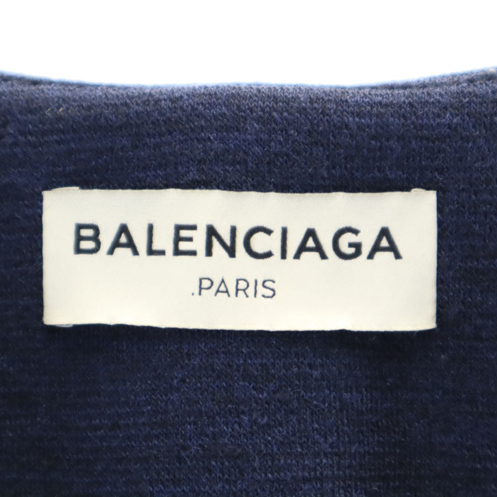 BALENCIAGA Coat Navy Size 34
