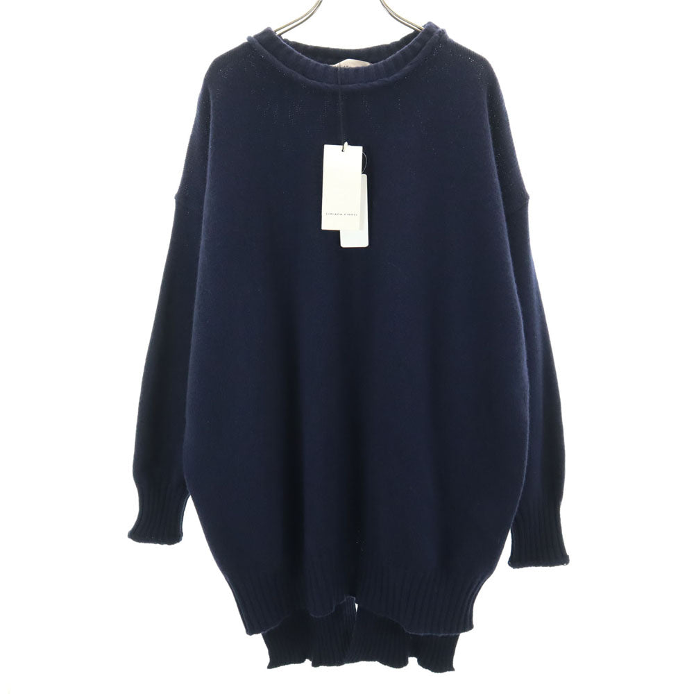 LIVIANA CONTI Italian-Made Long Sleeve Sweater Navy Size M