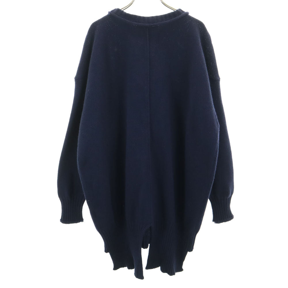 LIVIANA CONTI Italian-Made Long Sleeve Sweater Navy Size M