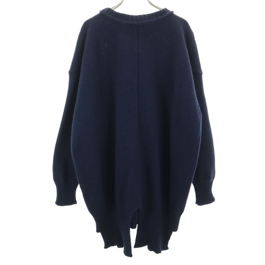 LIVIANA CONTI Italian-Made Long Sleeve Sweater Navy Size M
