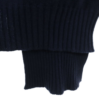 LIVIANA CONTI Italian-Made Long Sleeve Sweater Navy Size M