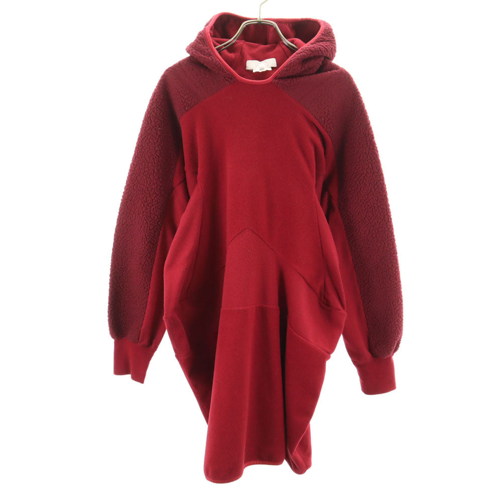 GANRYU 2014 Long Sleeve Fleece Panel Dress Bordeaux Size M
