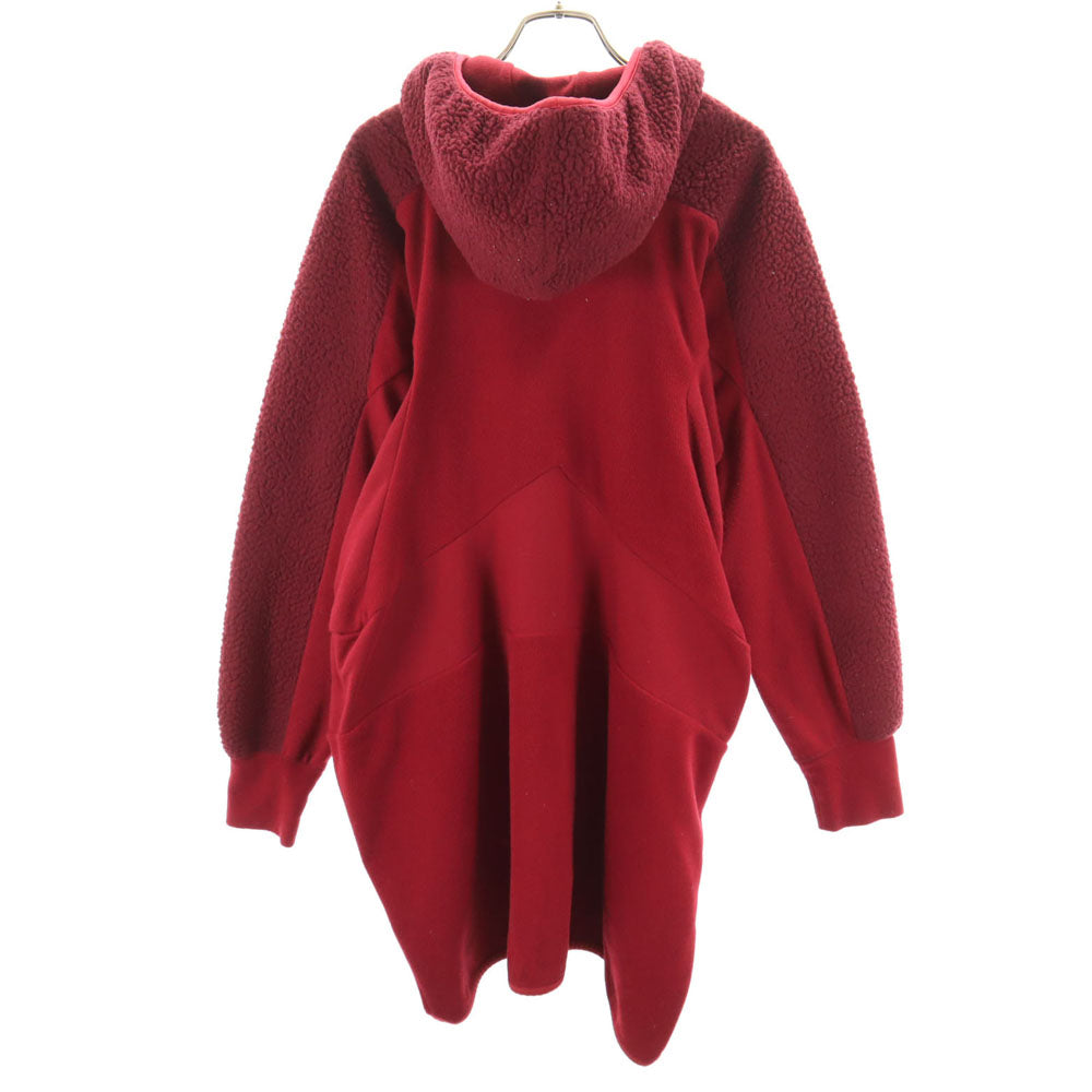 GANRYU 2014 Long Sleeve Fleece Panel Dress Bordeaux Size M