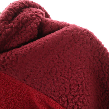 GANRYU 2014 Long Sleeve Fleece Panel Dress Bordeaux Size M