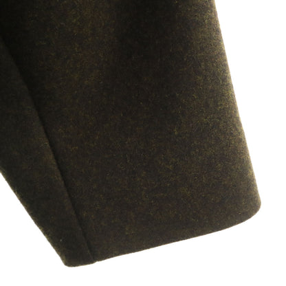 CELINE French Cashmere Blend Melton Coat Khaki Size 40