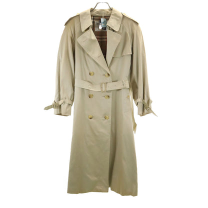 Burberrys 90s Deadstock Champagne Gold Trench Coat Size 9AR