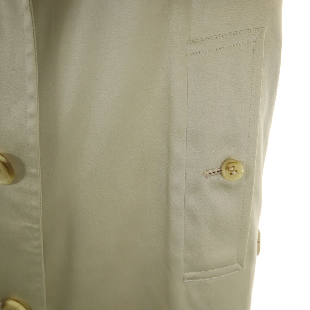 Burberrys 90s Deadstock Champagne Gold Trench Coat Size 9AR