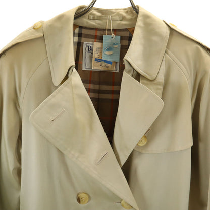 Burberrys 90s Deadstock Champagne Gold Trench Coat Size 9AR
