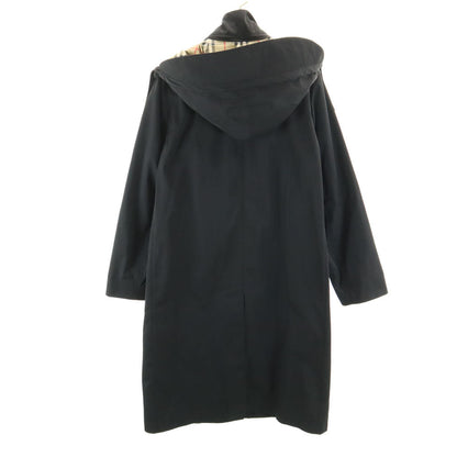 BURBERRY Hooded Coat Black Size 36