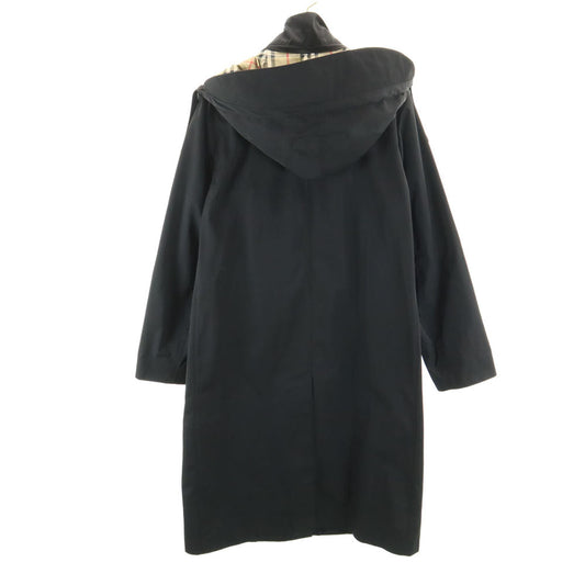 BURBERRY Hooded Coat Black Size 36