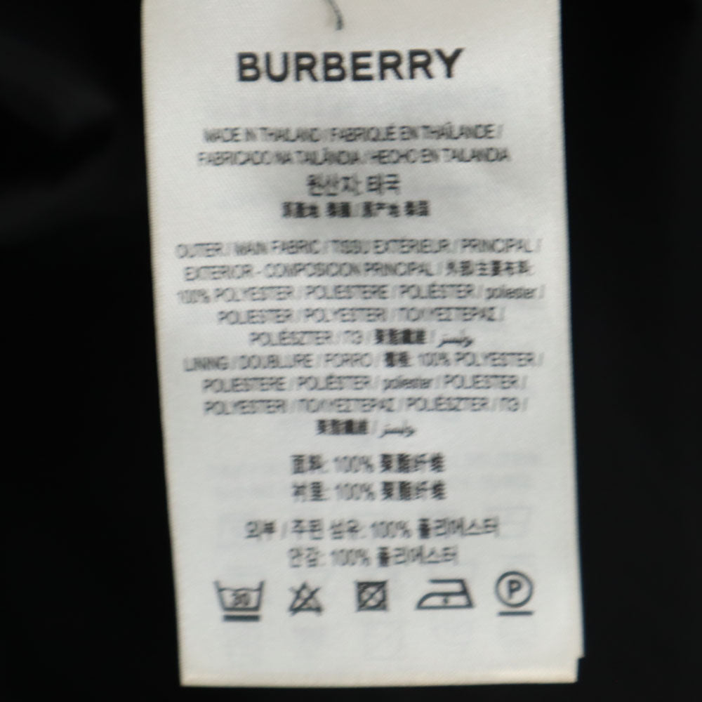 BURBERRY Hooded Coat Black Size 36