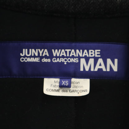 JUNYA WATANABE MAN 2016 Wool Blend Leather Coat Gray Size XS