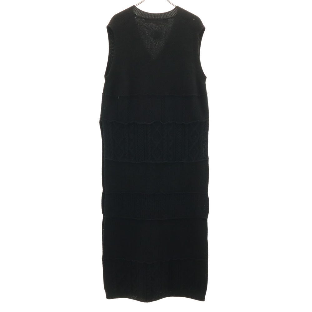 COMME des GARCONS BATONER 2022 Wool Knit Dress Black Size S