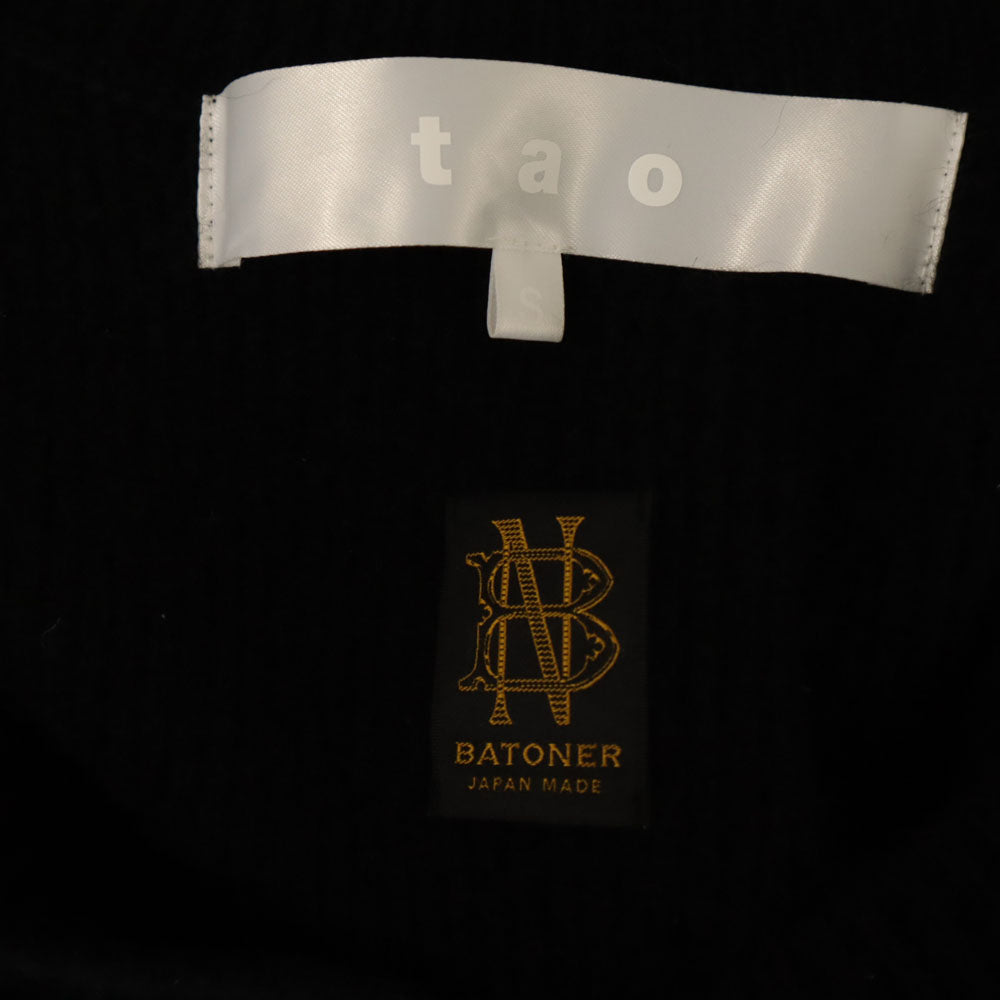 COMME des GARCONS BATONER 2022 Wool Knit Dress Black Size S