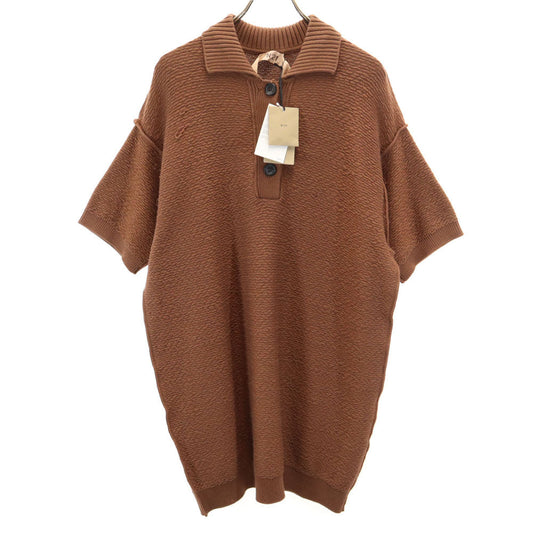 N°21 Knit Short Sleeve Midi Dress Brown Size 38