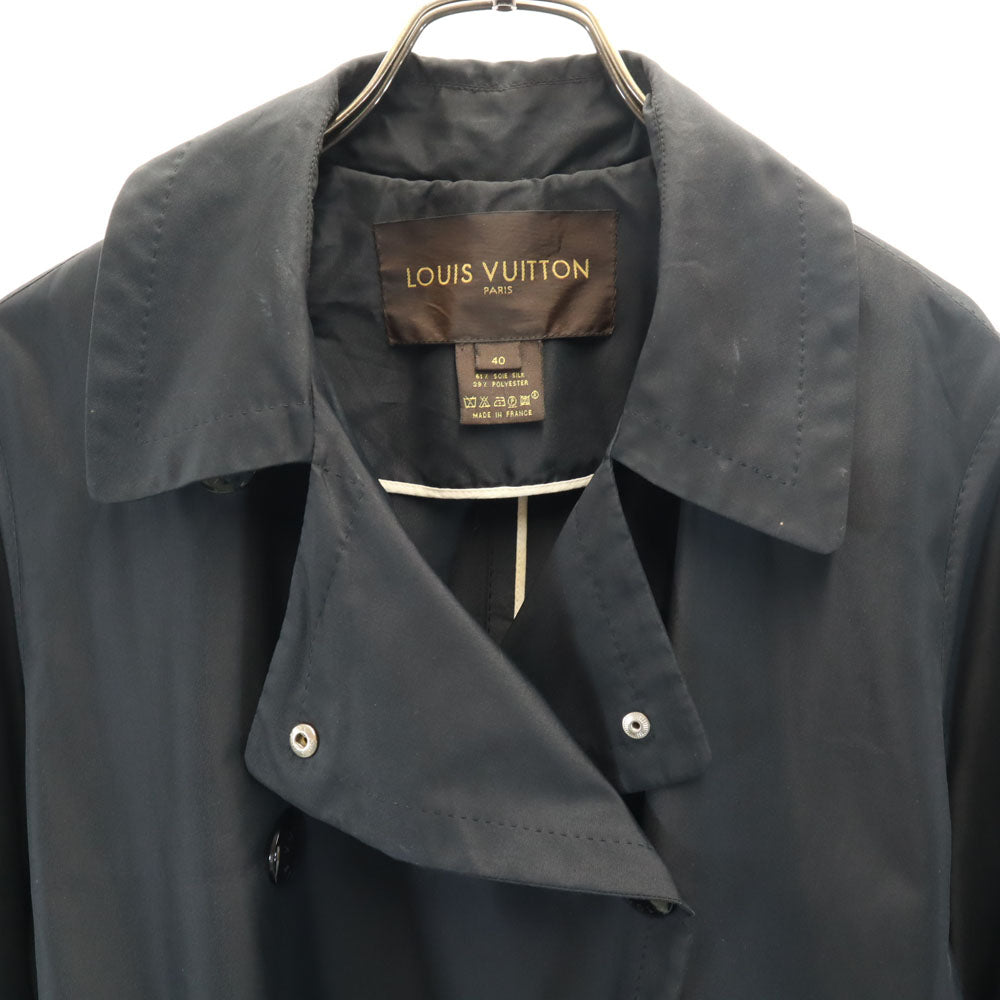 LOUIS VUITTON French Trench Coat Charcoal Size 40