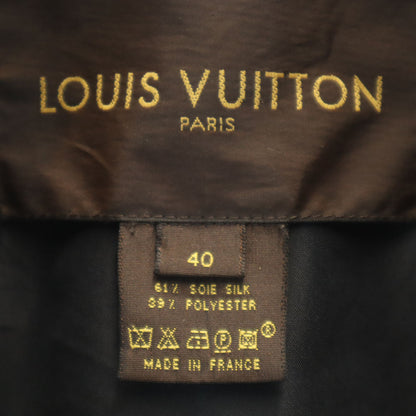 LOUIS VUITTON French Trench Coat Charcoal Size 40