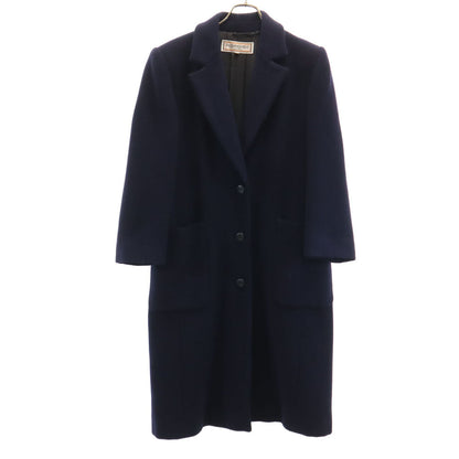 YVES SAINT LAURENT 90s Melton Chesterfield Coat Navy Size M