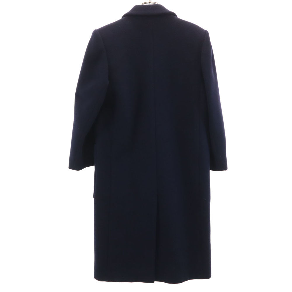 YVES SAINT LAURENT 90s Melton Chesterfield Coat Navy Size M