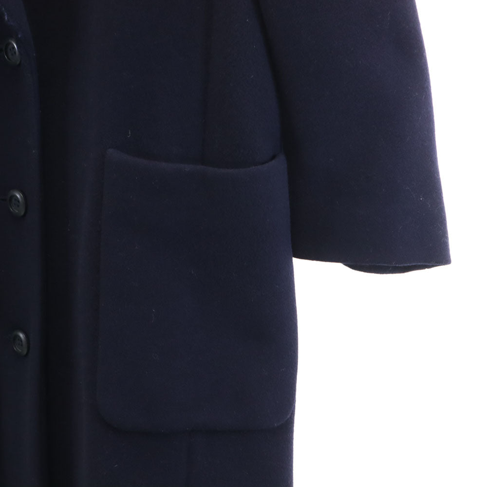 YVES SAINT LAURENT 90s Melton Chesterfield Coat Navy Size M