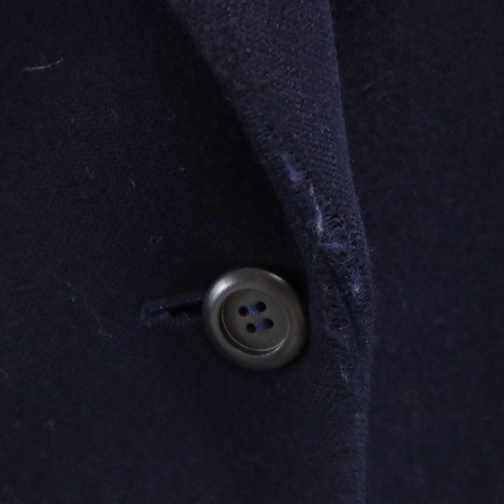 YVES SAINT LAURENT 90s Melton Chesterfield Coat Navy Size M