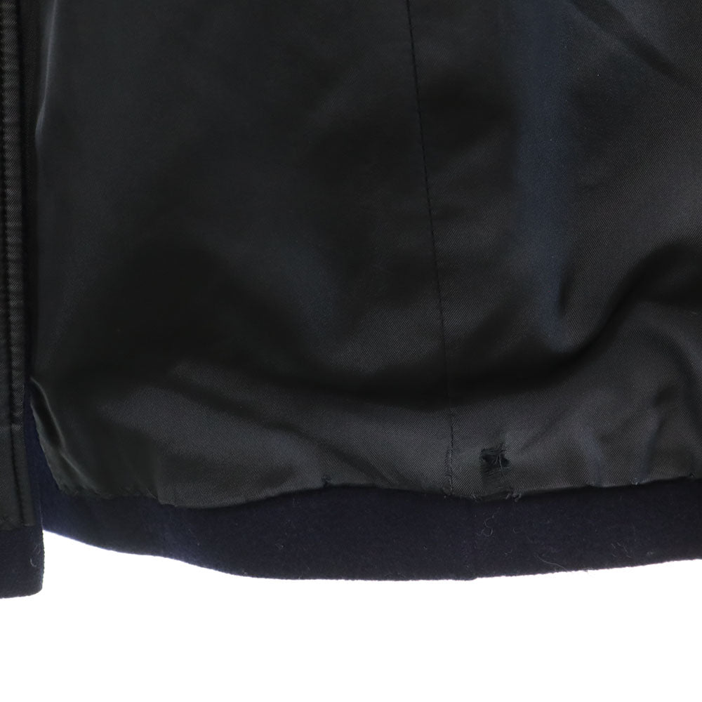 YVES SAINT LAURENT 90s Melton Chesterfield Coat Navy Size M