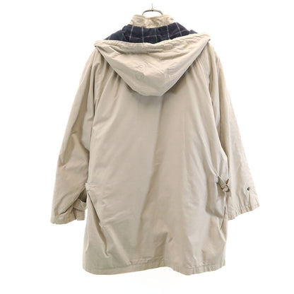 Burberrys 90s Vintage Hooded Down Liner Coat Beige Size L
