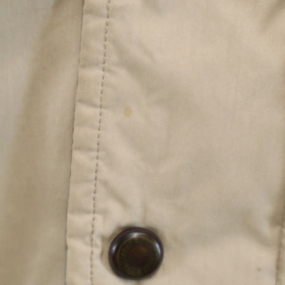 Burberrys 90s Vintage Hooded Down Liner Coat Beige Size L