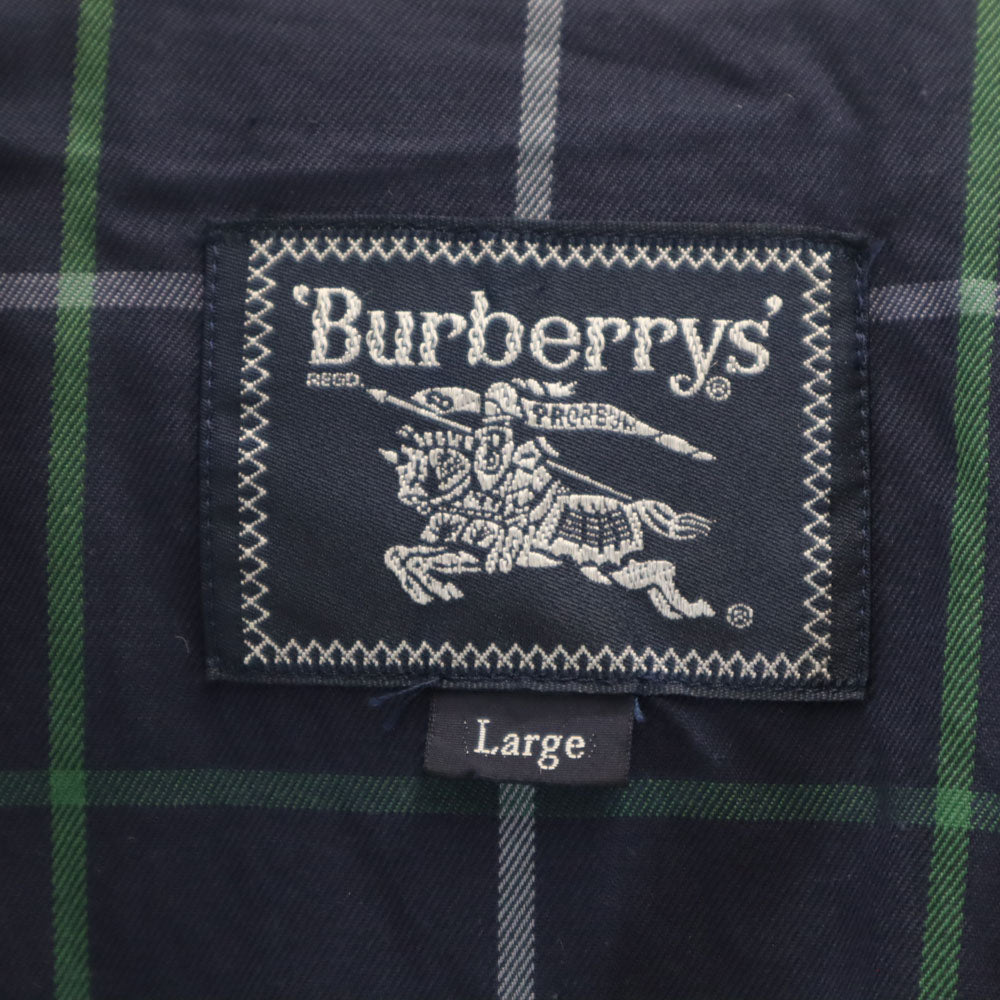 Burberrys 90s Vintage Hooded Down Liner Coat Beige Size L