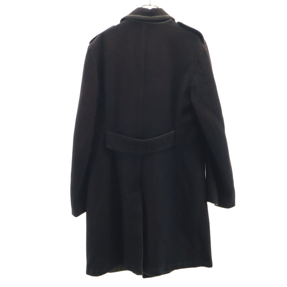 ESEMPLARE Wool Blend Oversized Long Coat Brown Size L