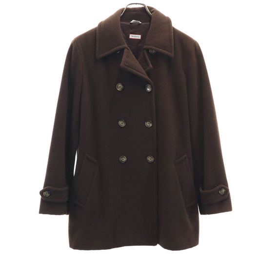 MAX&CO Italian Wool Blend Long Coat Brown Size 42