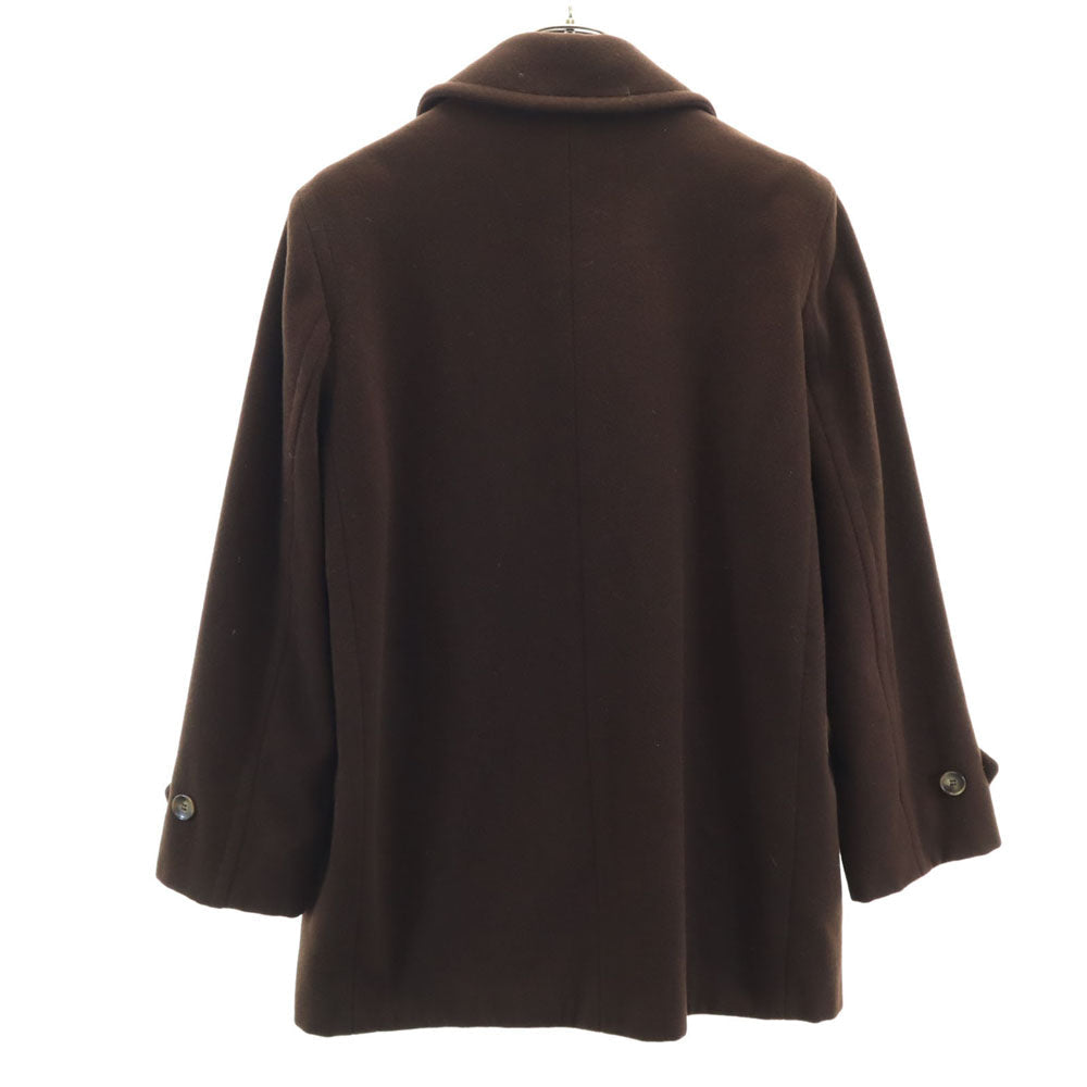 MAX&CO Italian Wool Blend Long Coat Brown Size 42