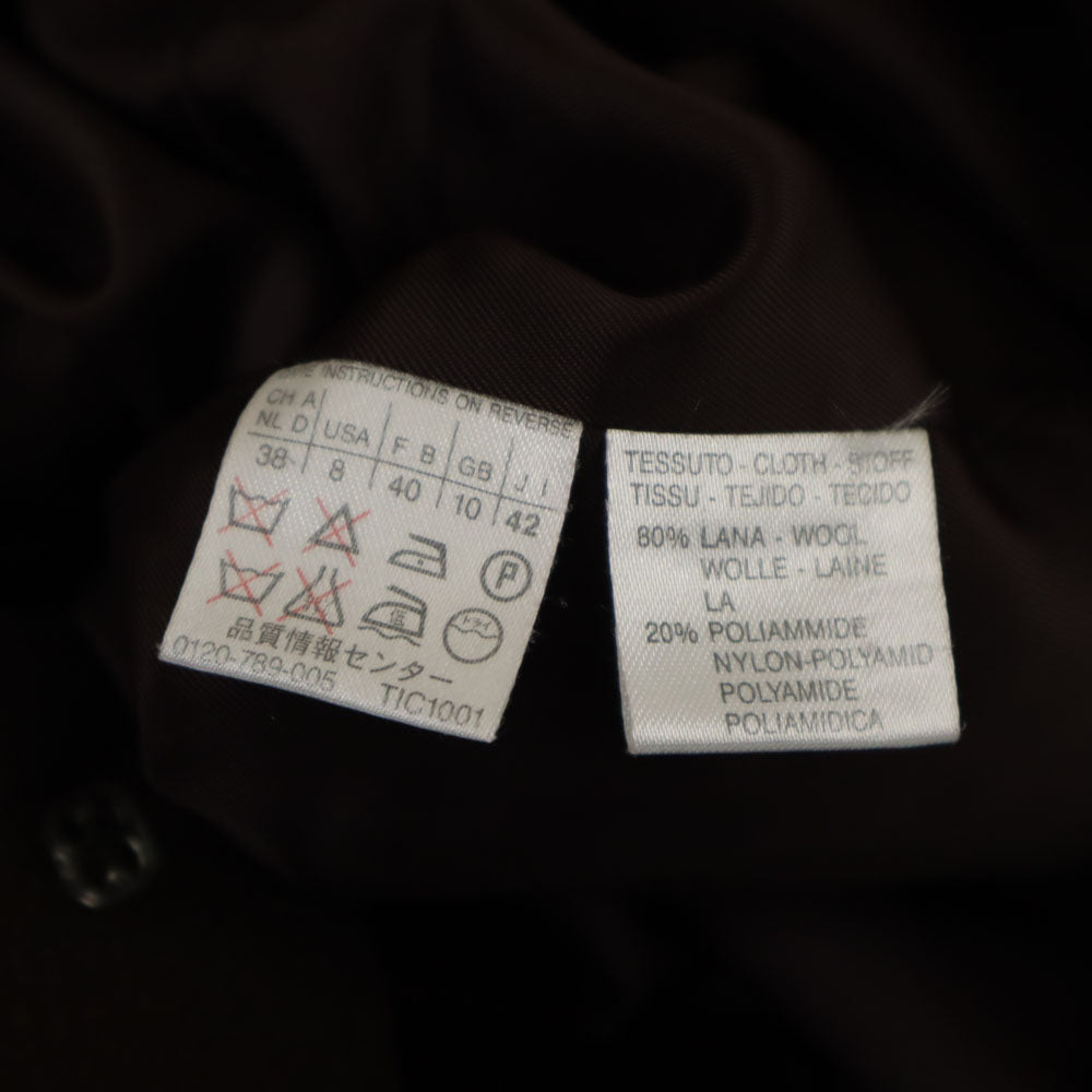 MAX&CO Italian Wool Blend Long Coat Brown Size 42