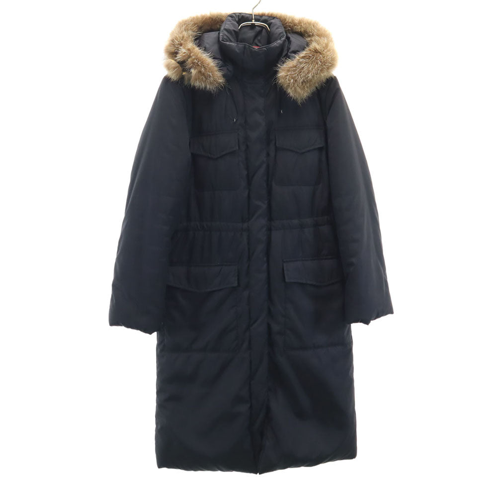 MAX&CO Hooded Black Down Coat Size 38