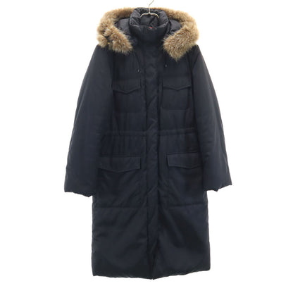 MAX&CO Hooded Black Down Coat Size 38