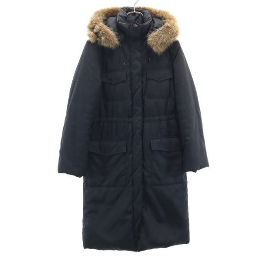 MAX&CO Hooded Black Down Coat Size 38