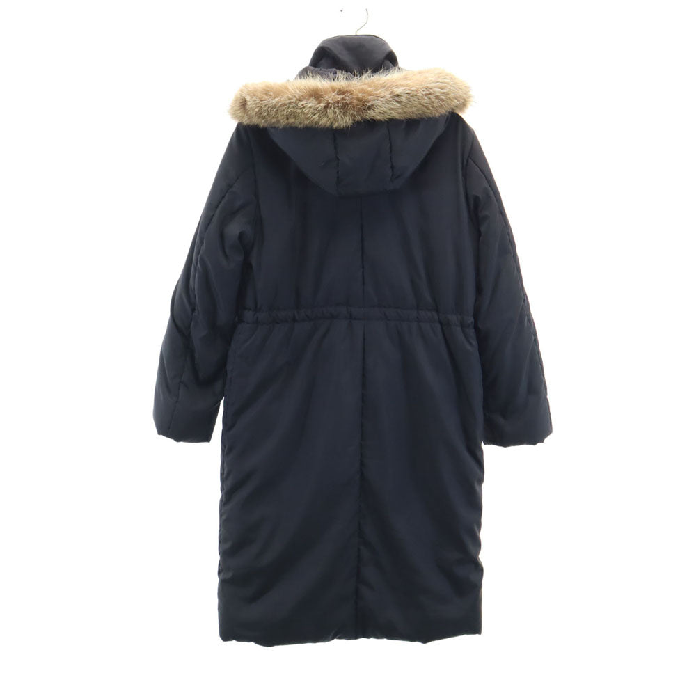 MAX&CO Hooded Black Down Coat Size 38