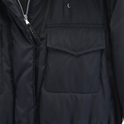 MAX&CO Hooded Black Down Coat Size 38